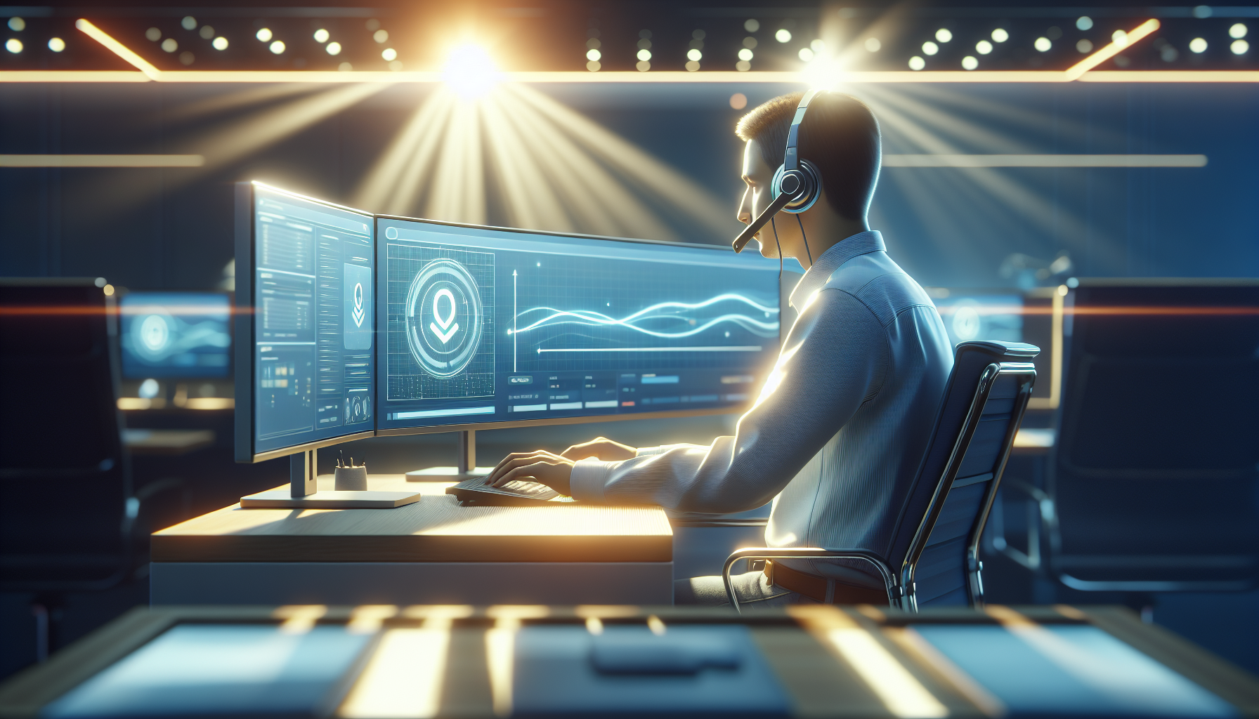 Agente de soporte BPLAY asistiendo a un usuario online