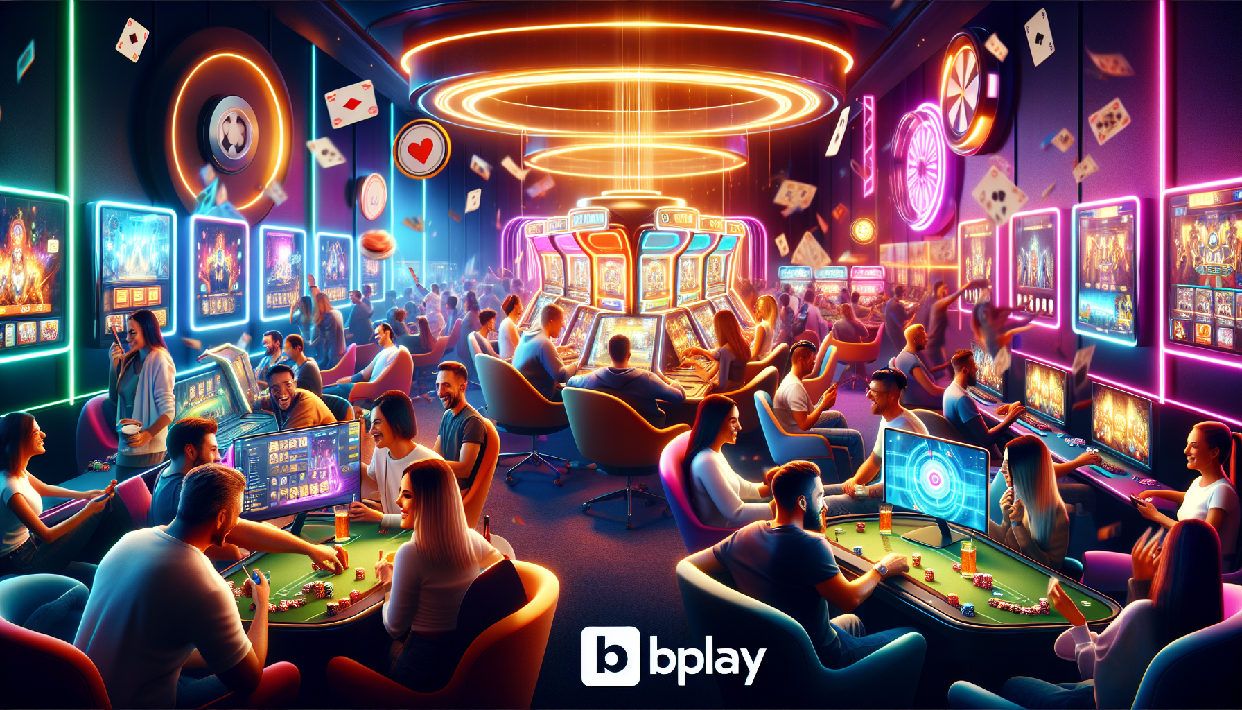 Jugadores disfrutando de bplay en un entorno seguro y responsable