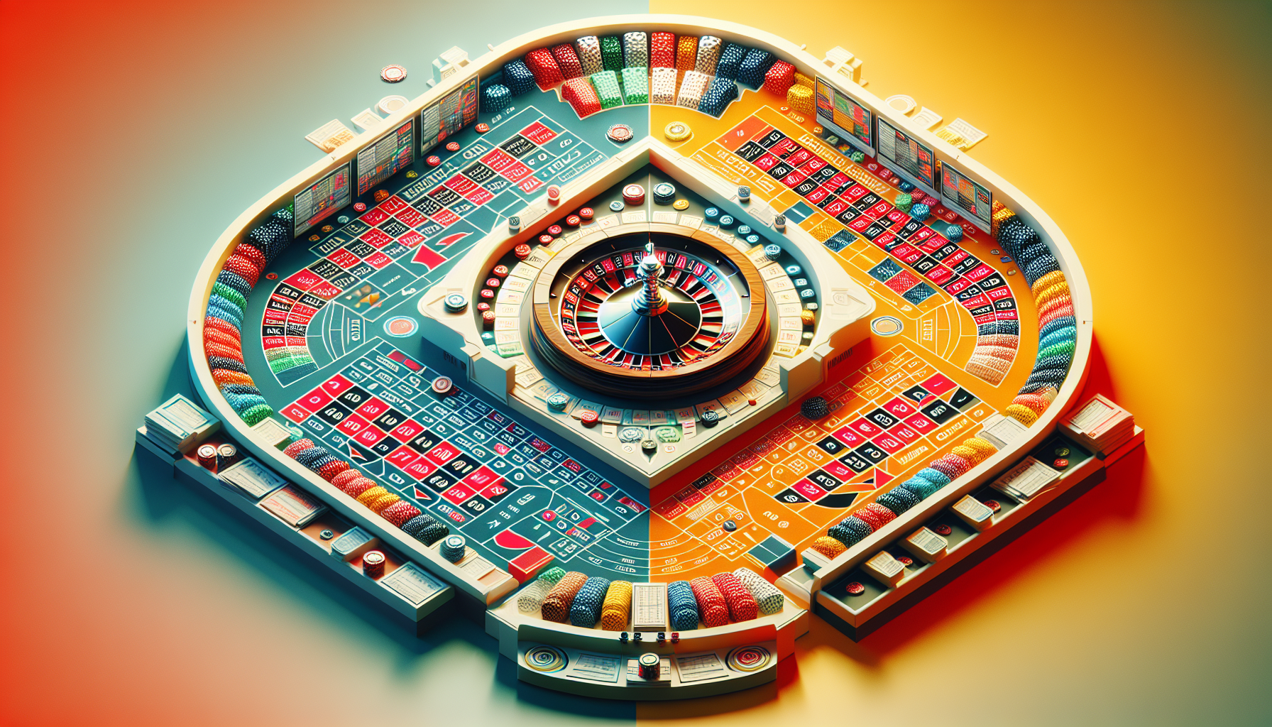 Infografía de las principales variantes de ruleta: europea, americana y francesa en Blay Casino