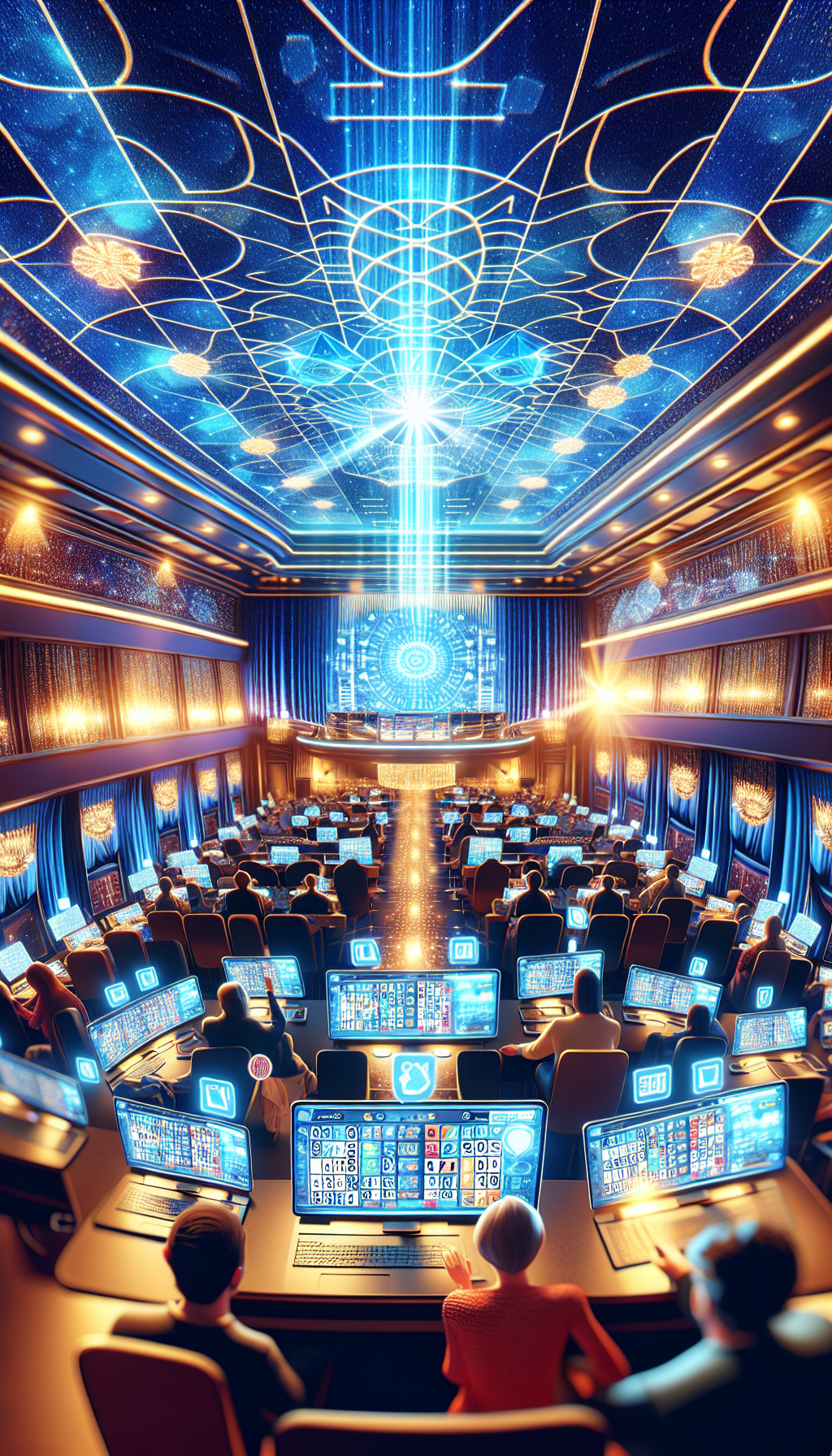 Sala de bingo online en Argentina mostrando jugadores disfrutando desde múltiples dispositivos en Bplay PBA