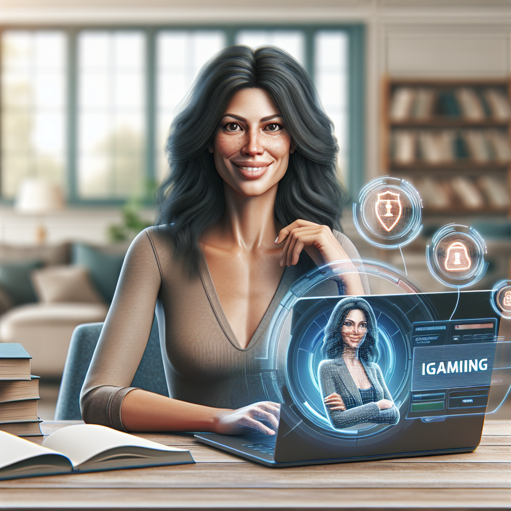 Natalia Pisoni asesora sobre juego seguro en BPLAY desde su escritorio